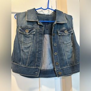 Highway jeans denim vest plus size 1X